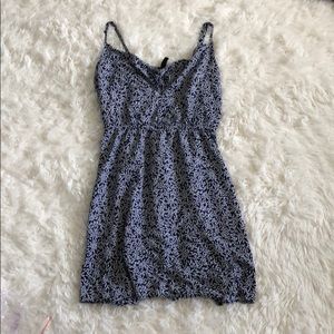 H & M navy blue and white//spaghetti strap dress!